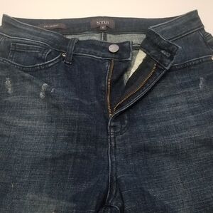 NYDJ Dark Blue Ripped Jeans - Size 4